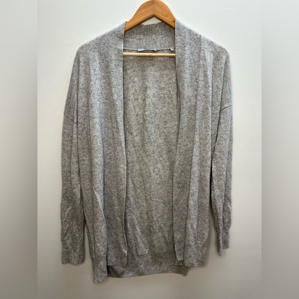 VINCE | Light Gray Women's Cashmere Blend Cardigan | Size M